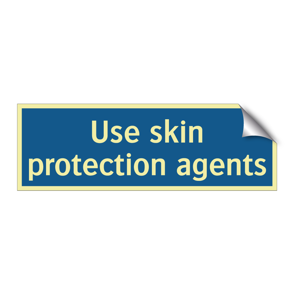Use skin protection agents