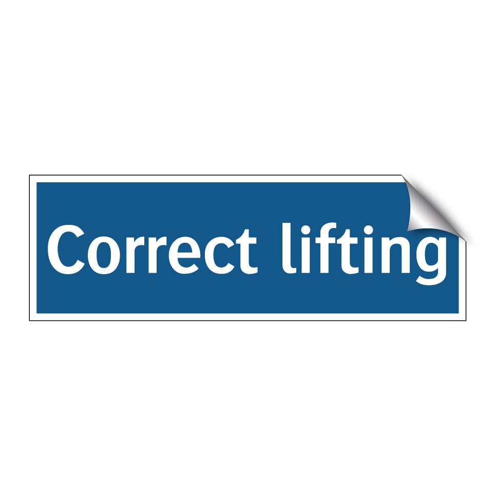 Correct lifting