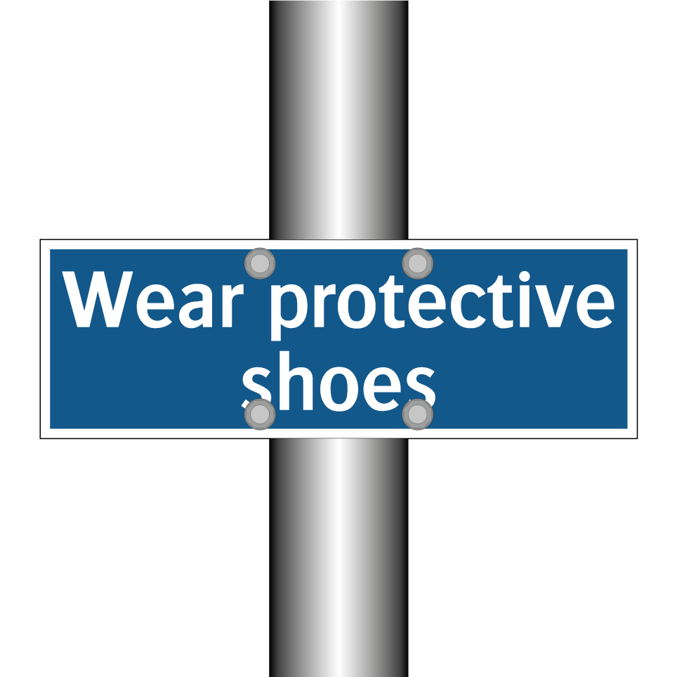 Wear protective shoes