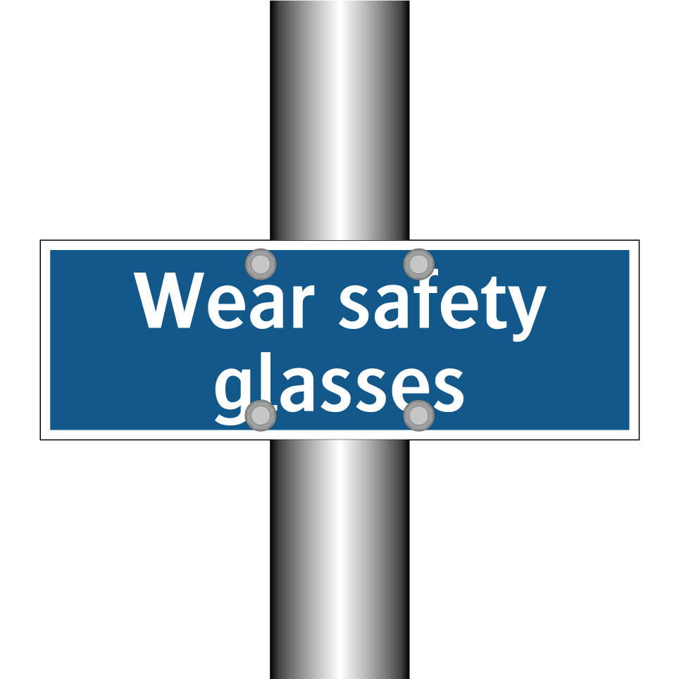 Wear safety glasses