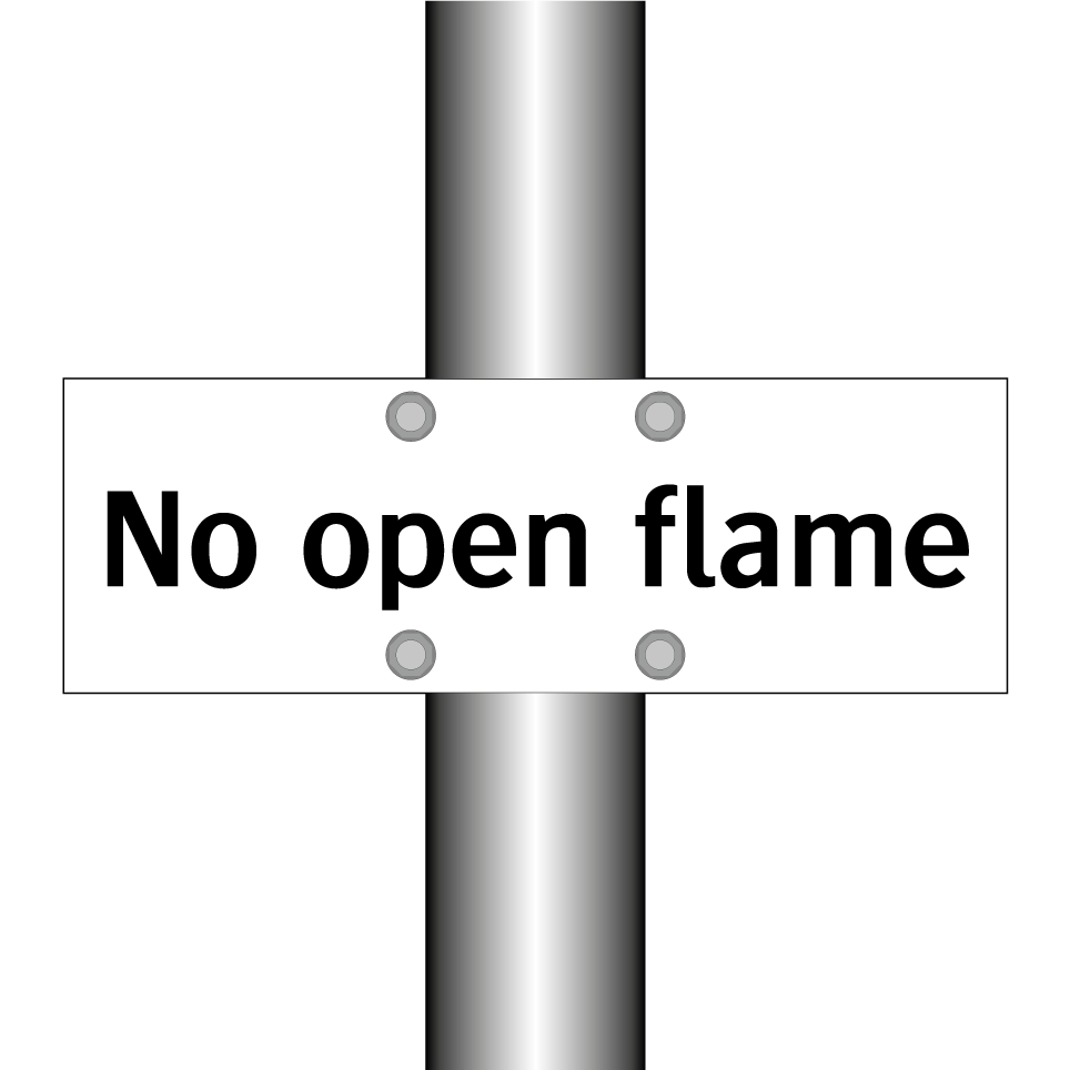 No open flame