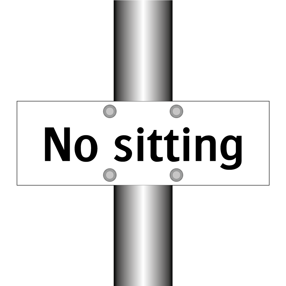 No sitting