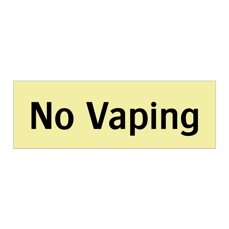 No Vaping