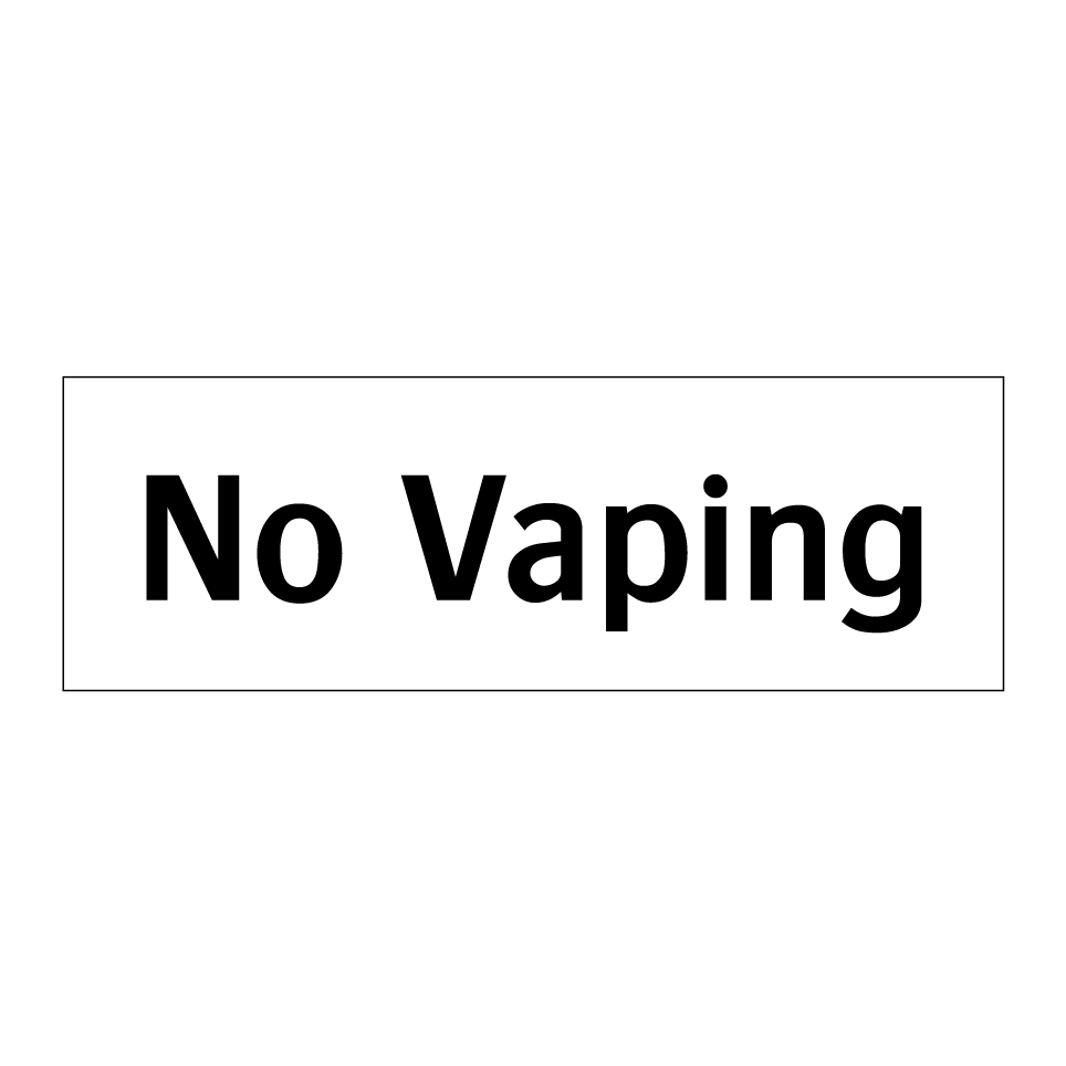 No Vaping