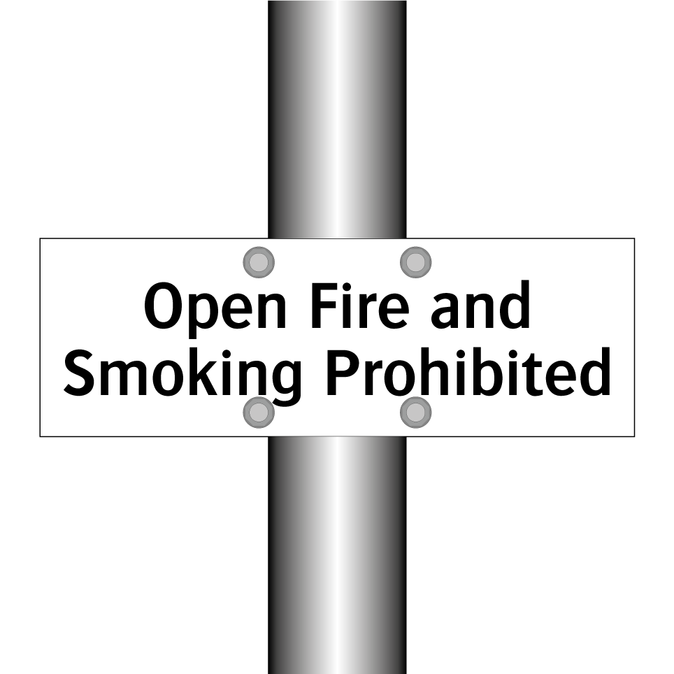 Open Fire and Smoking Prohibited