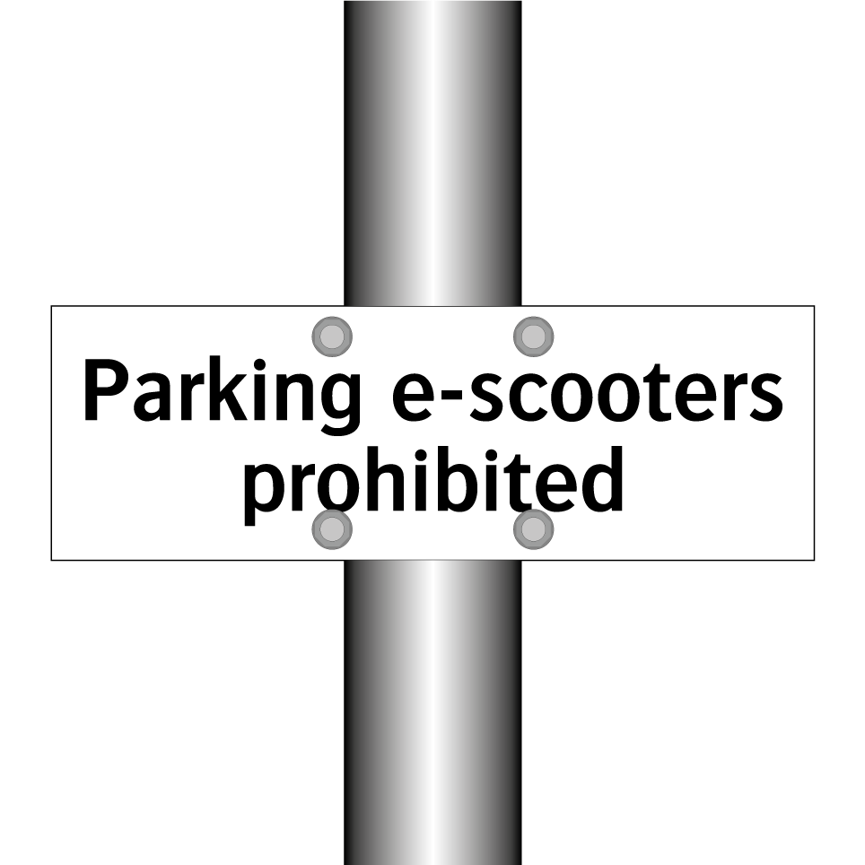 Parking e-scooters prohibited