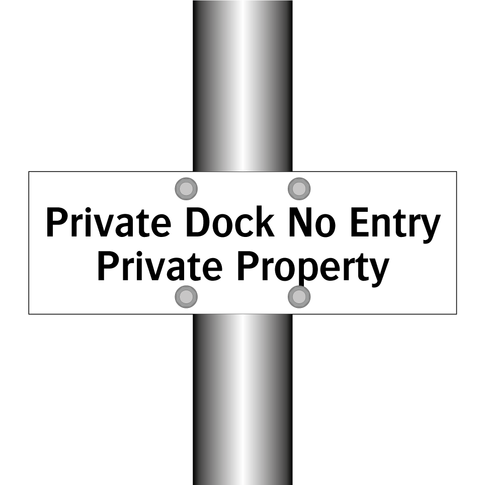 Private Dock No Entry Private Property
