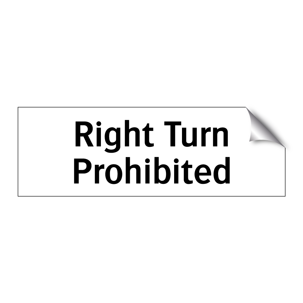 Right Turn Prohibited