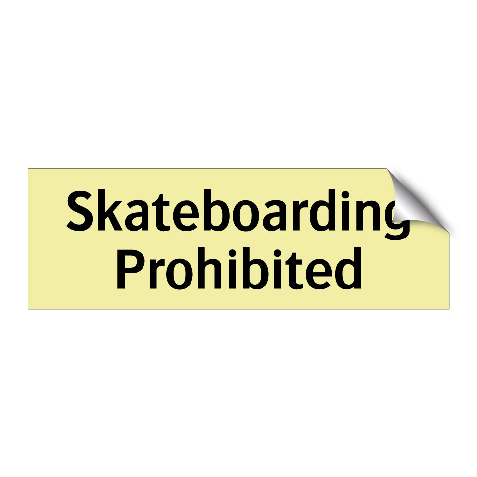 Skateboarding Prohibited