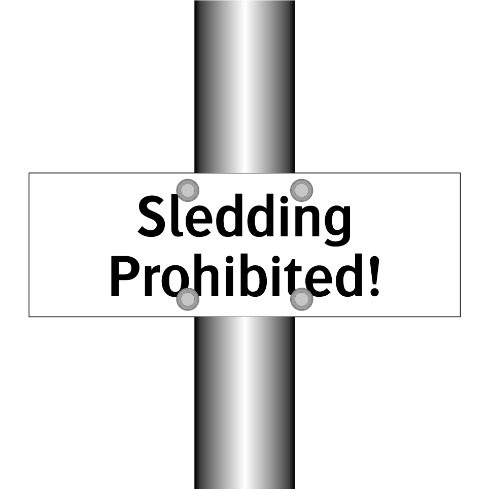 Sledding Prohibited!