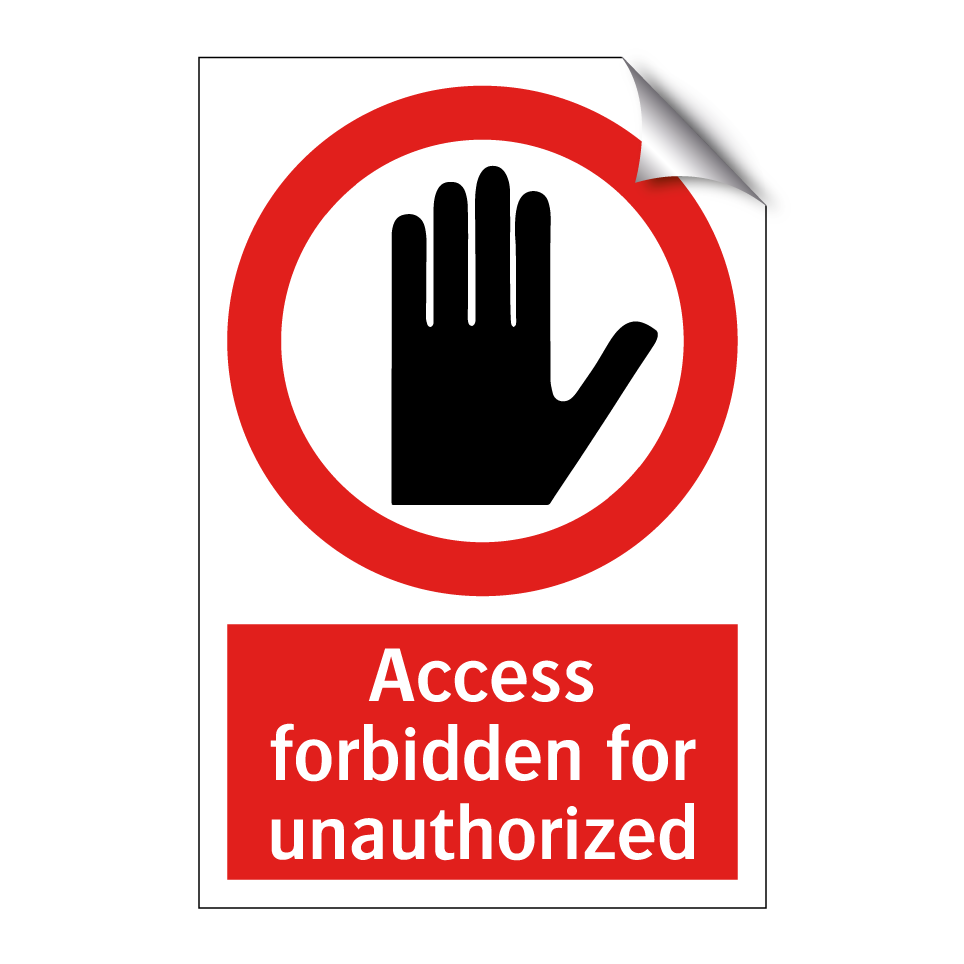 Access forbidden for unauthorized