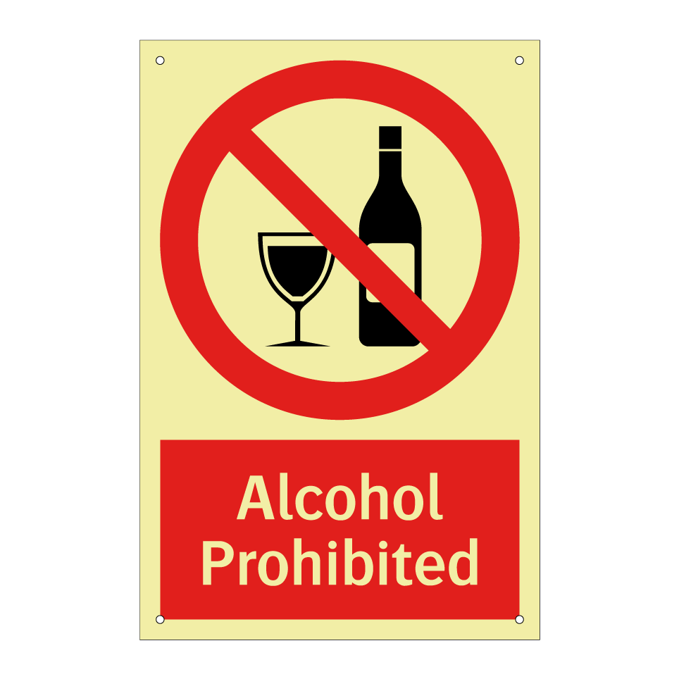 Alcohol Prohibited