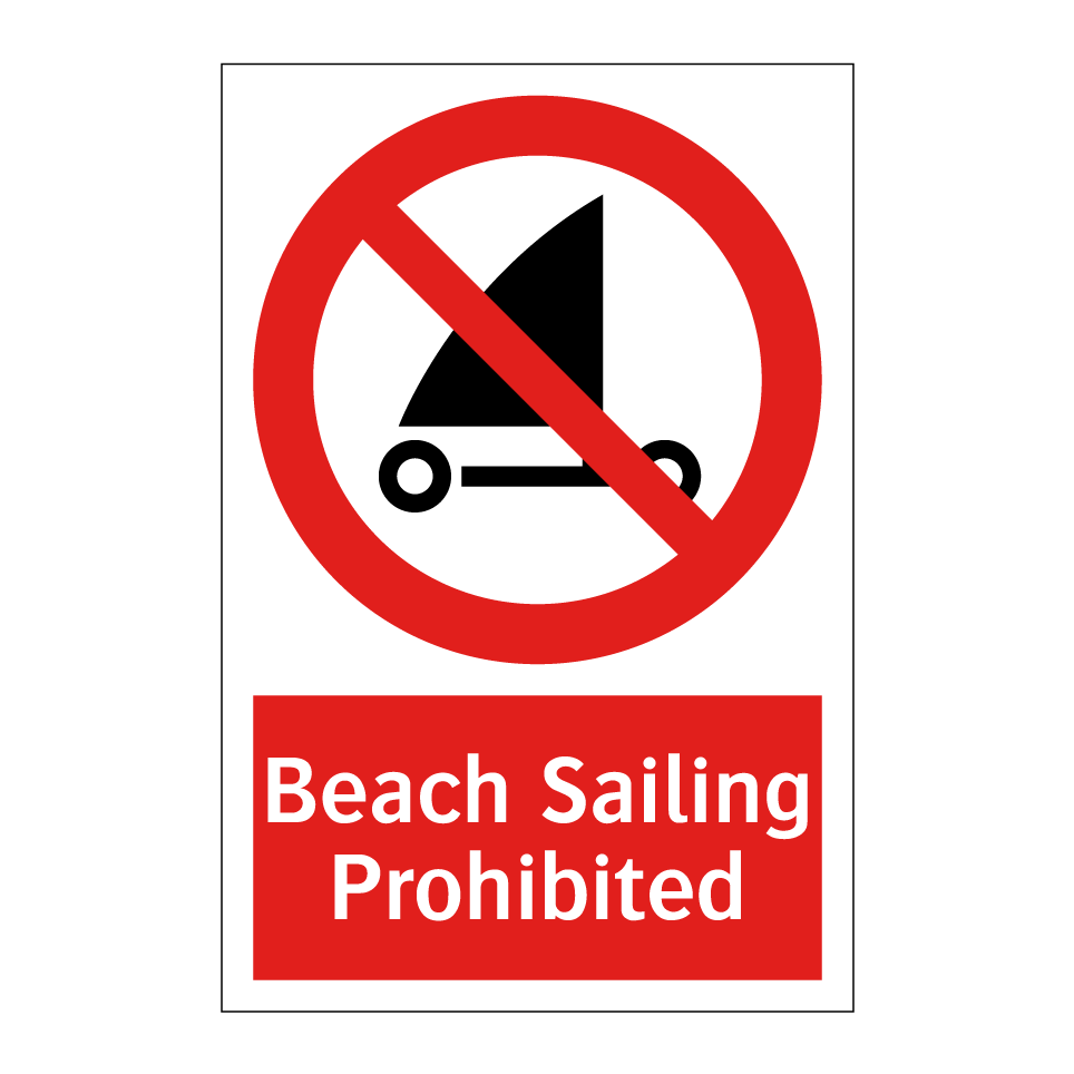 Beach Sailing Prohibited
