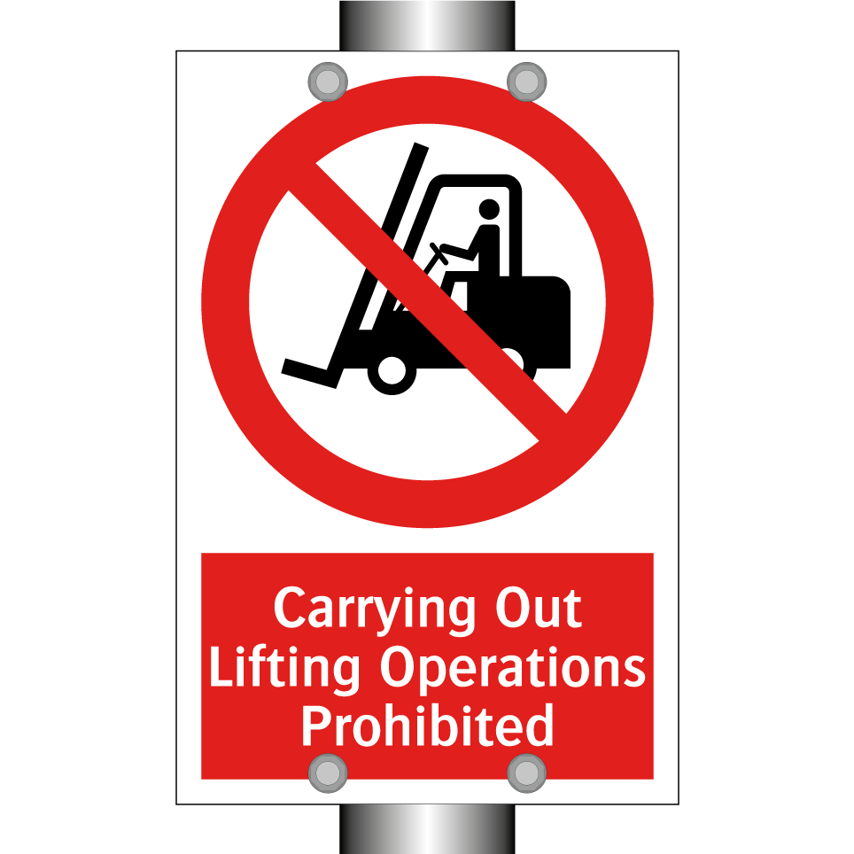 Carrying Out Lifting Operations Prohibited