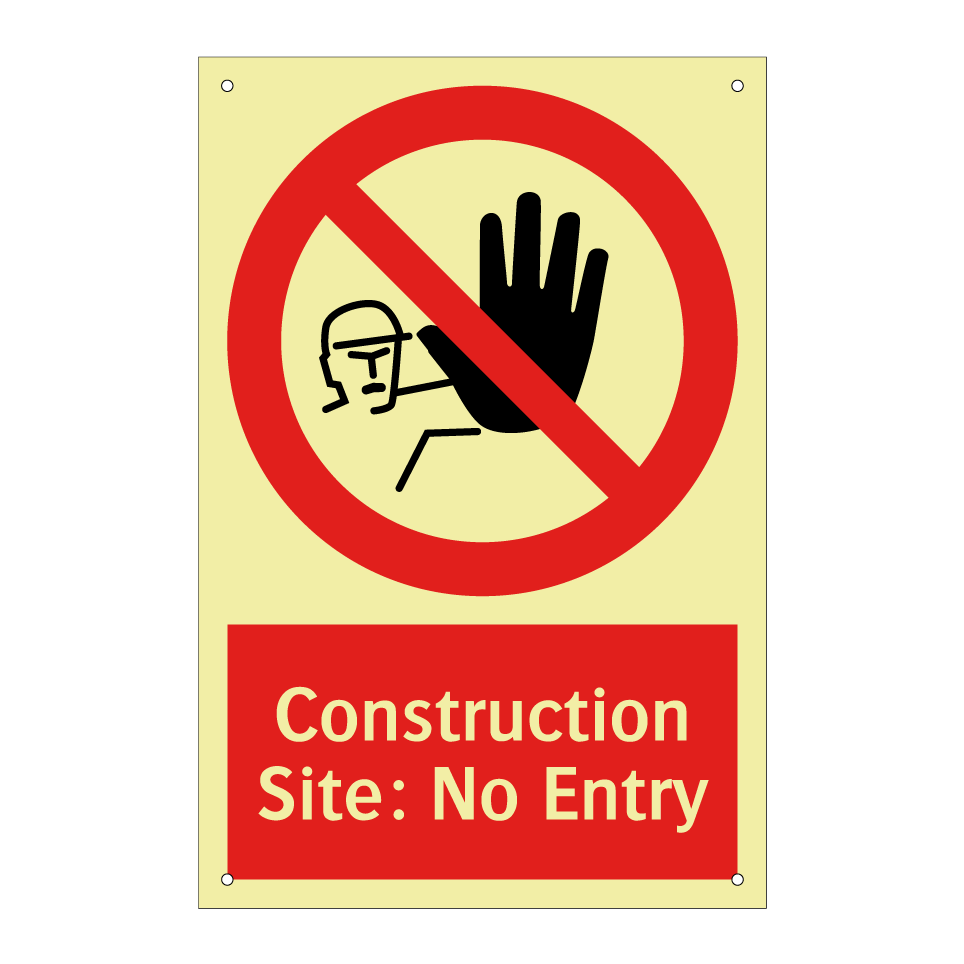 Construction Site: No Entry