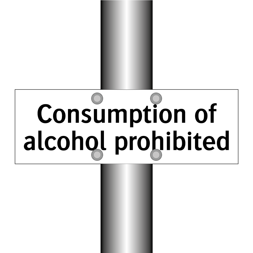 Consumption of alcohol prohibited