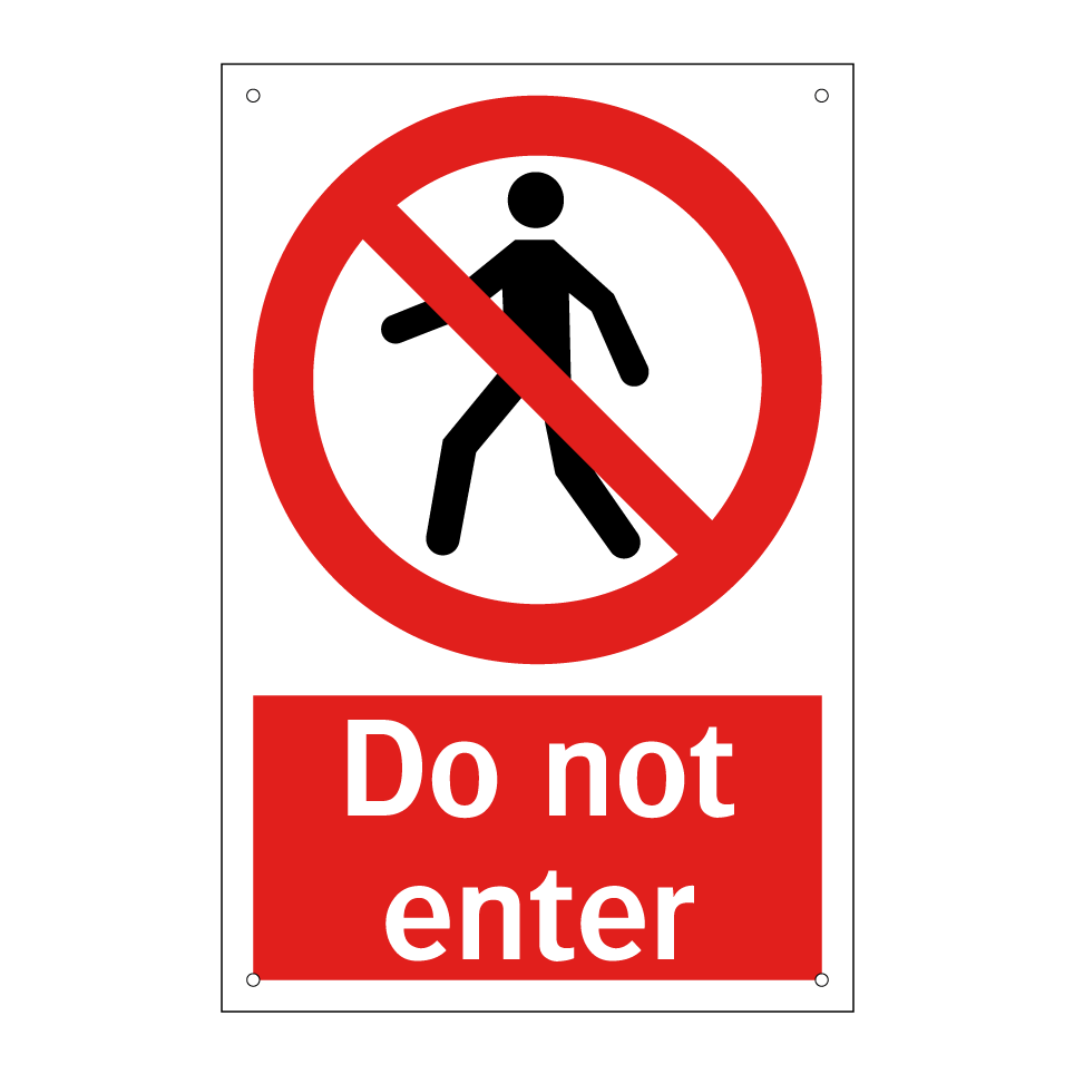 Do not enter
