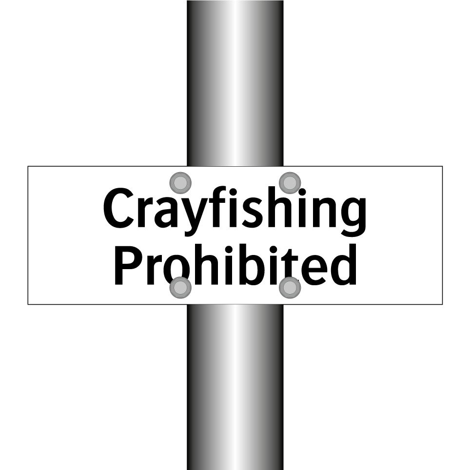Crayfishing Prohibited