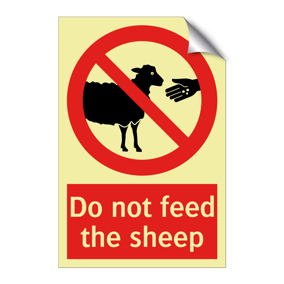 Do not feed the sheep