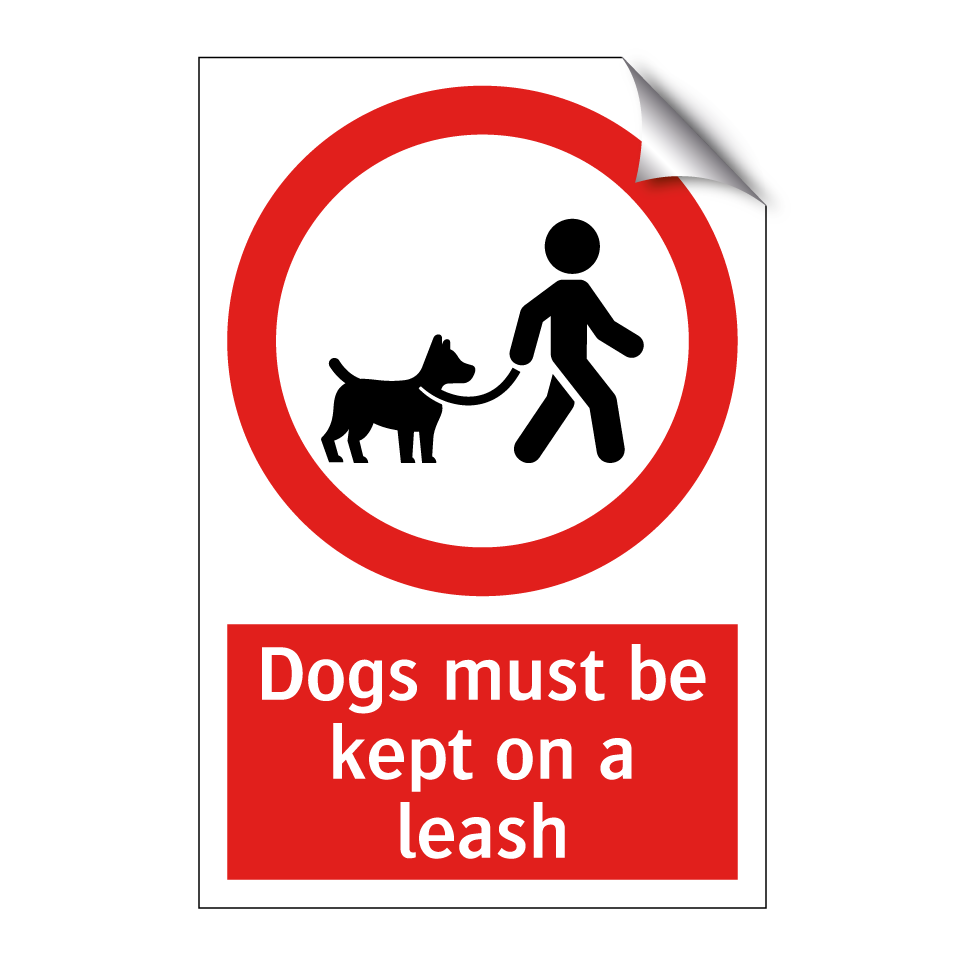 Dogs must be kept on a leash