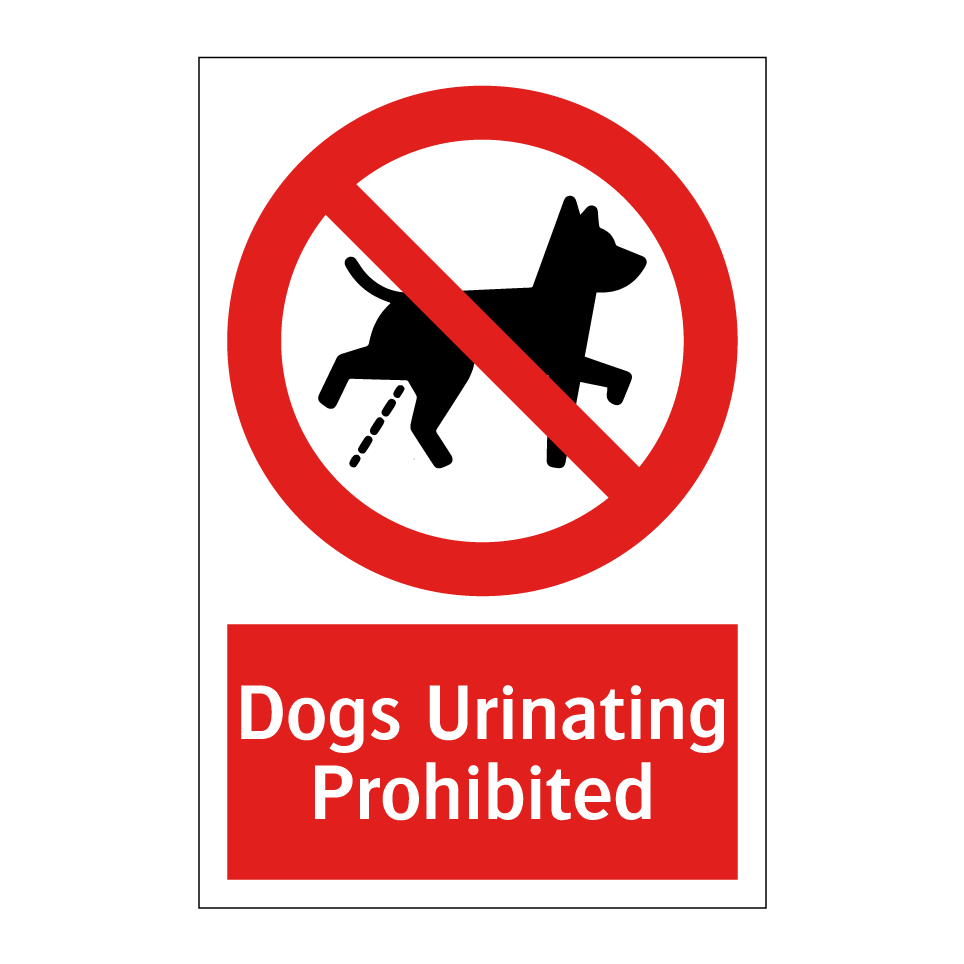 Dogs Urinating Prohibited