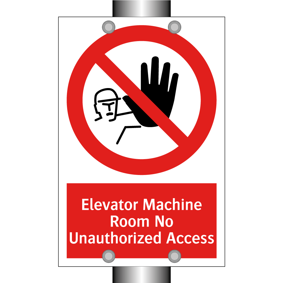 Elevator Machine Room No Unauthorized Access