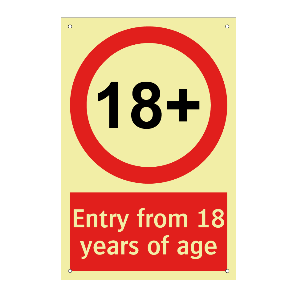 Entry from 18 years of age