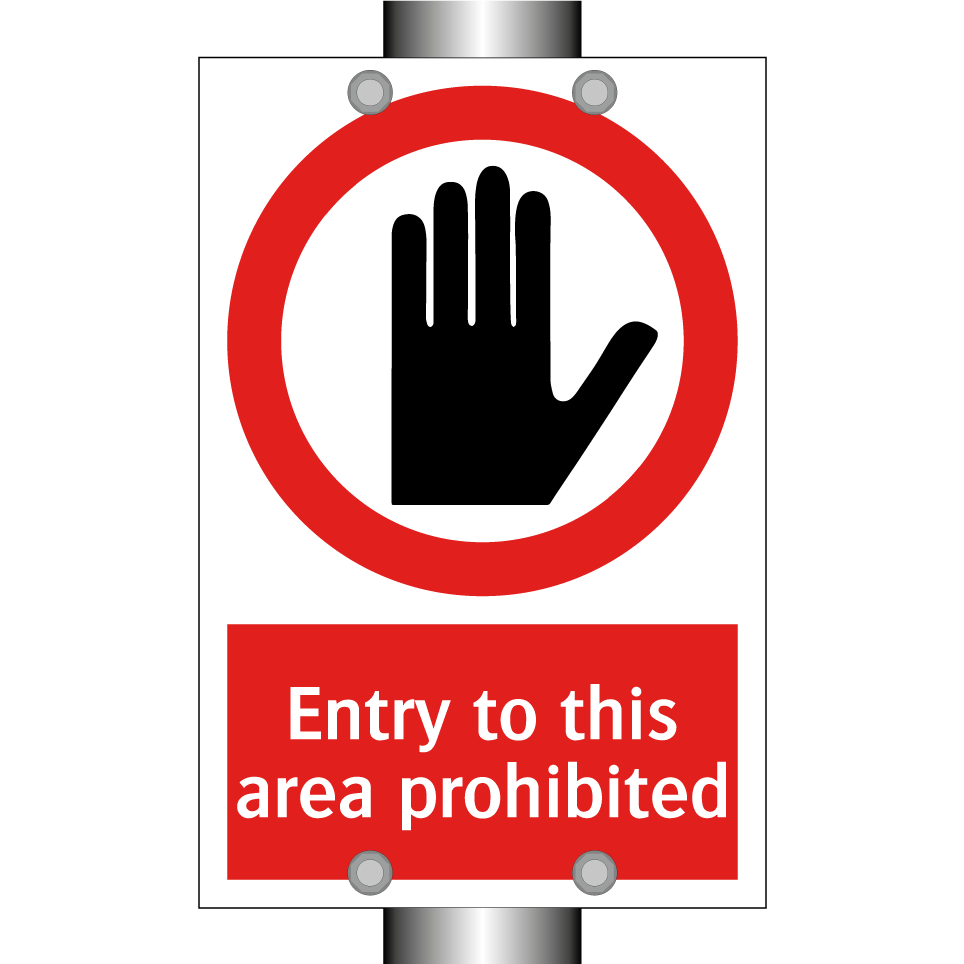 Entry to this area prohibited