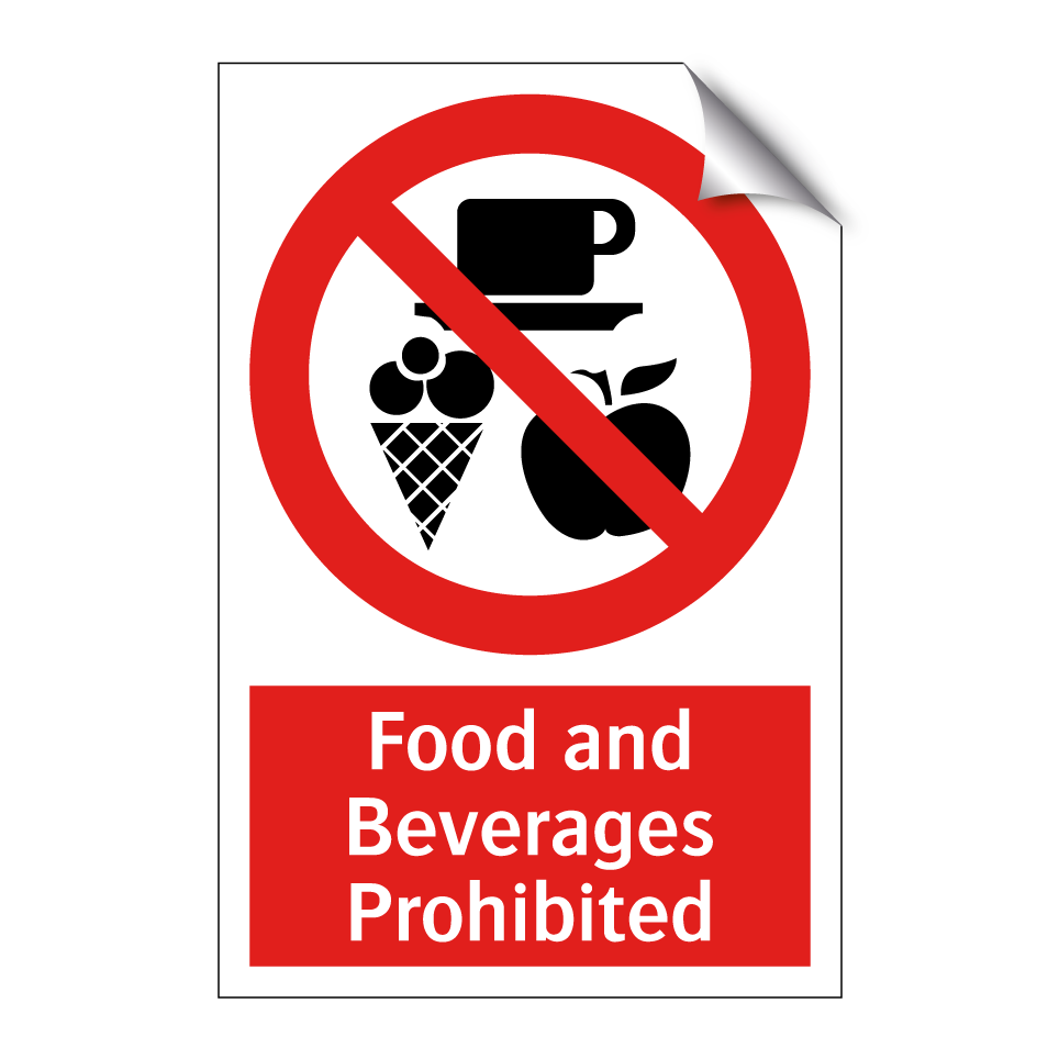 Food and Beverages Prohibited