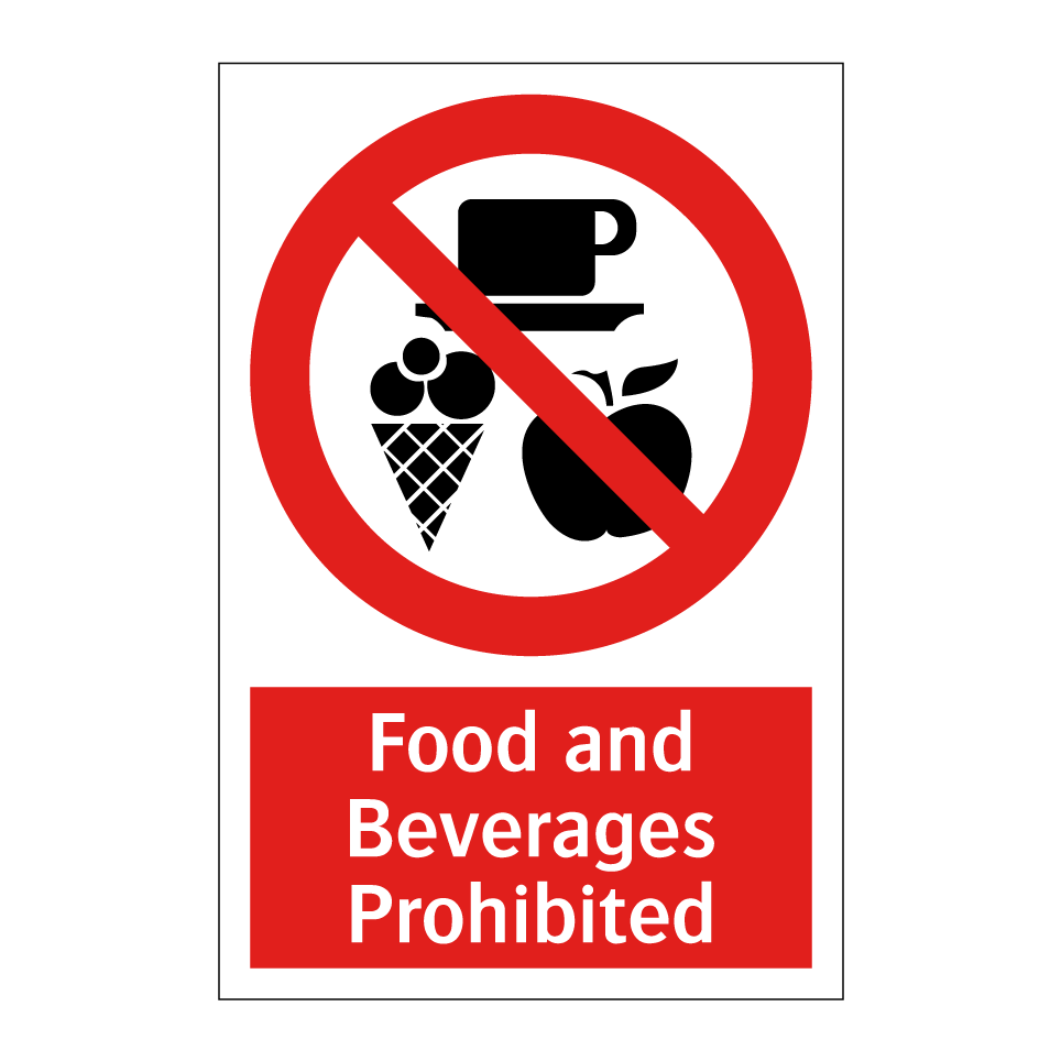 Food and Beverages Prohibited