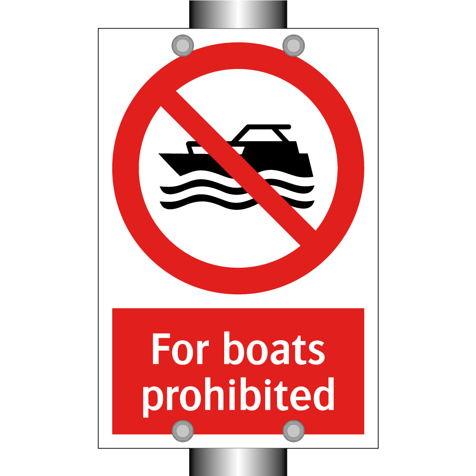 For boats prohibited