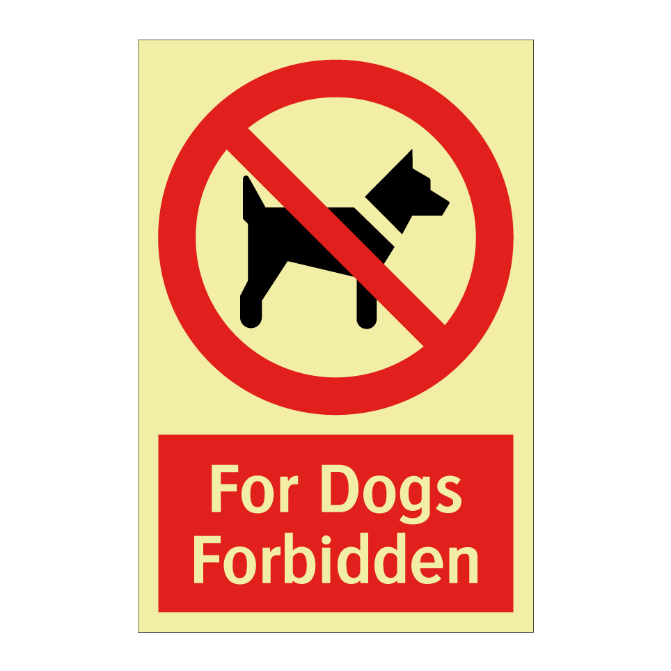 For Dogs Forbidden
