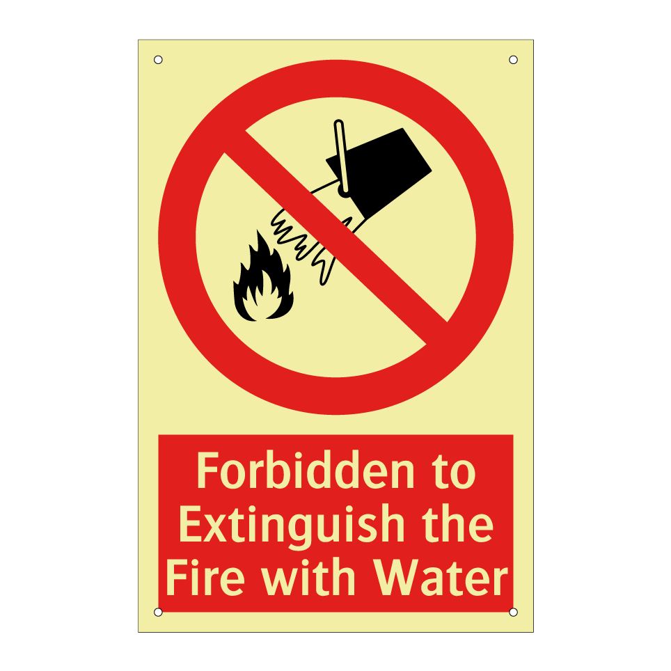 Forbidden to Extinguish the Fire with Water