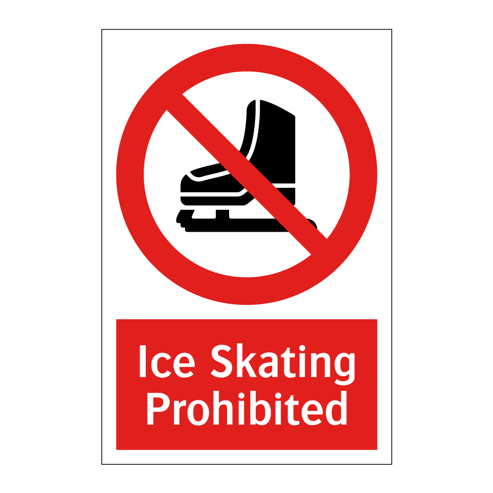 Ice Skating Prohibited