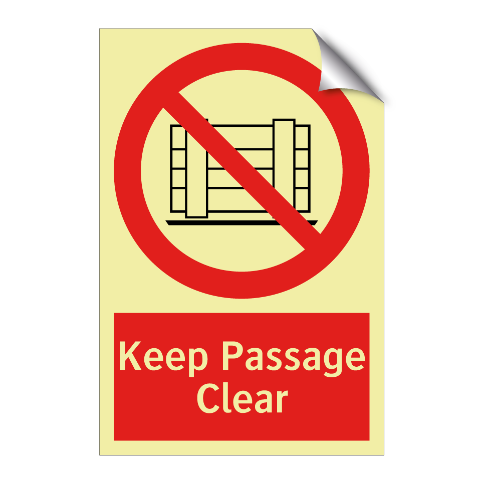 Keep Passage Clear