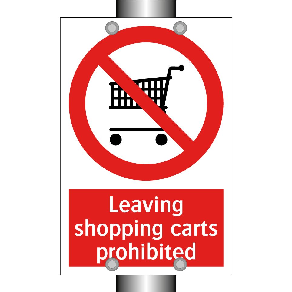 Leaving shopping carts prohibited