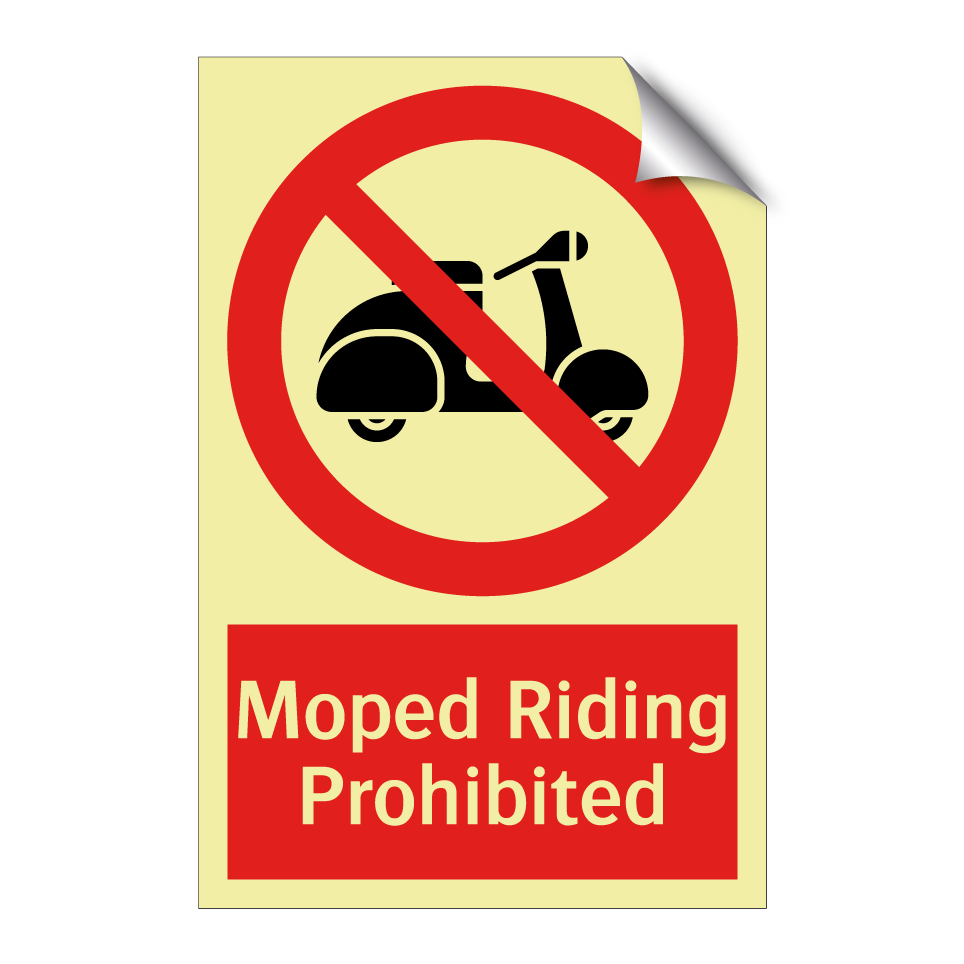 Moped Riding Prohibited