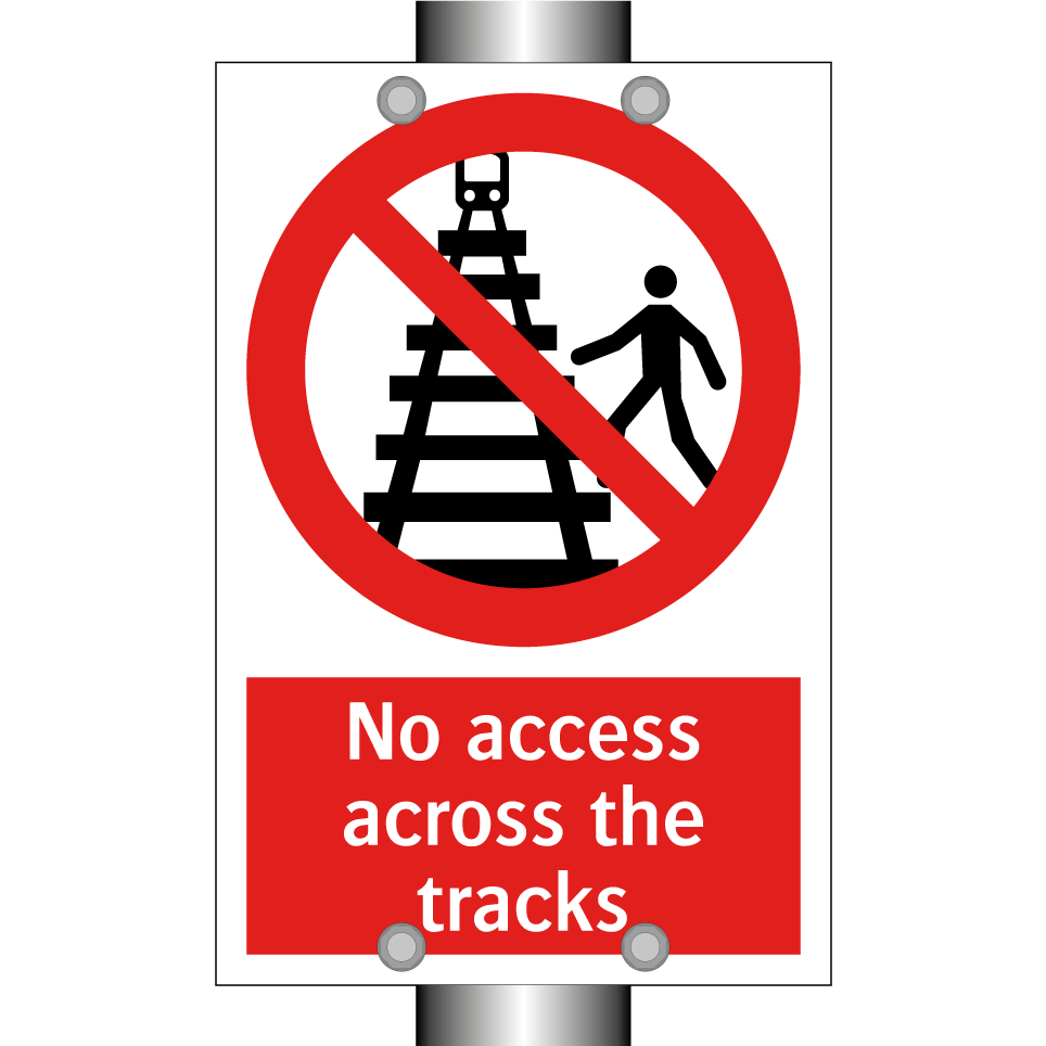 No access across the tracks