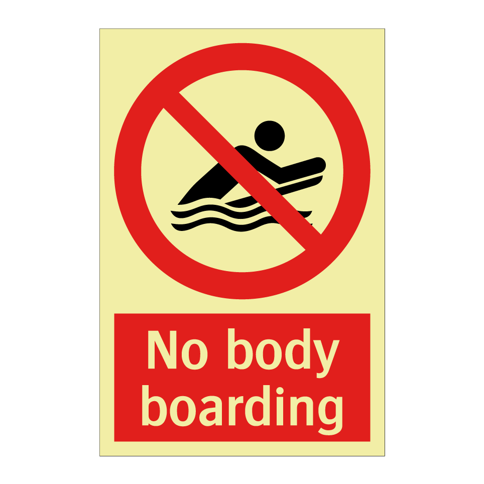 No body boarding