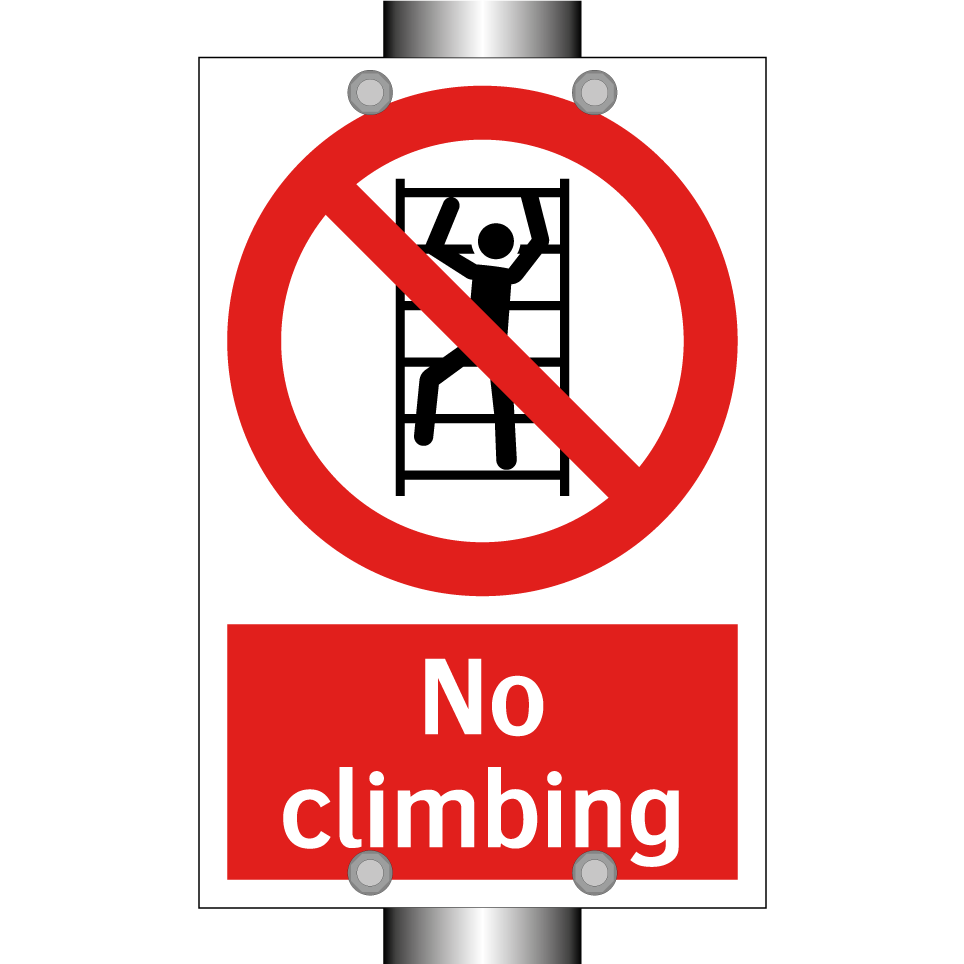No climbing