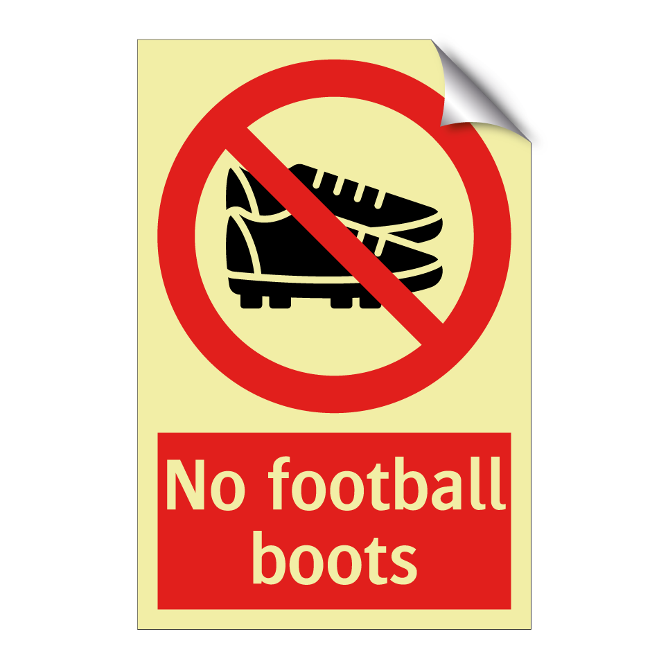 No football boots