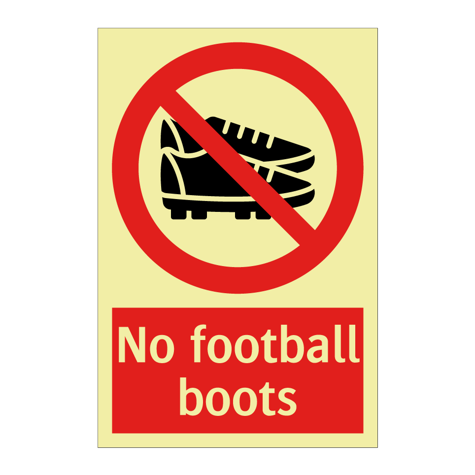No football boots