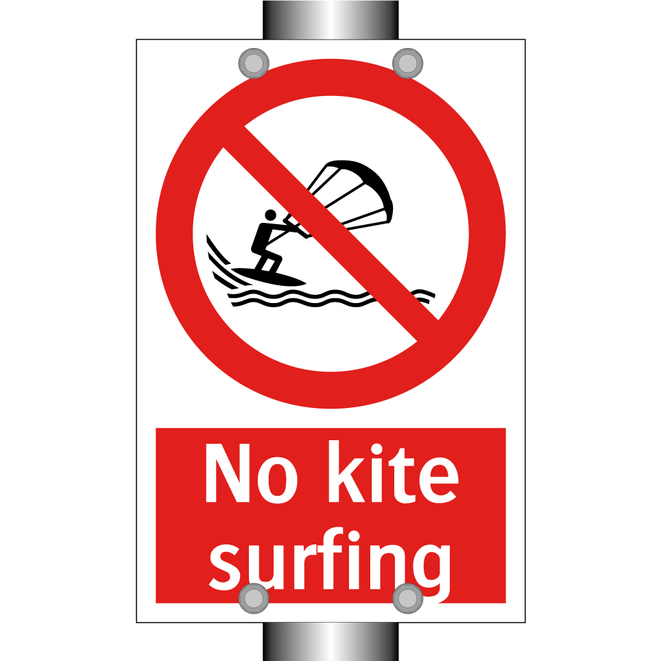 No kite surfing