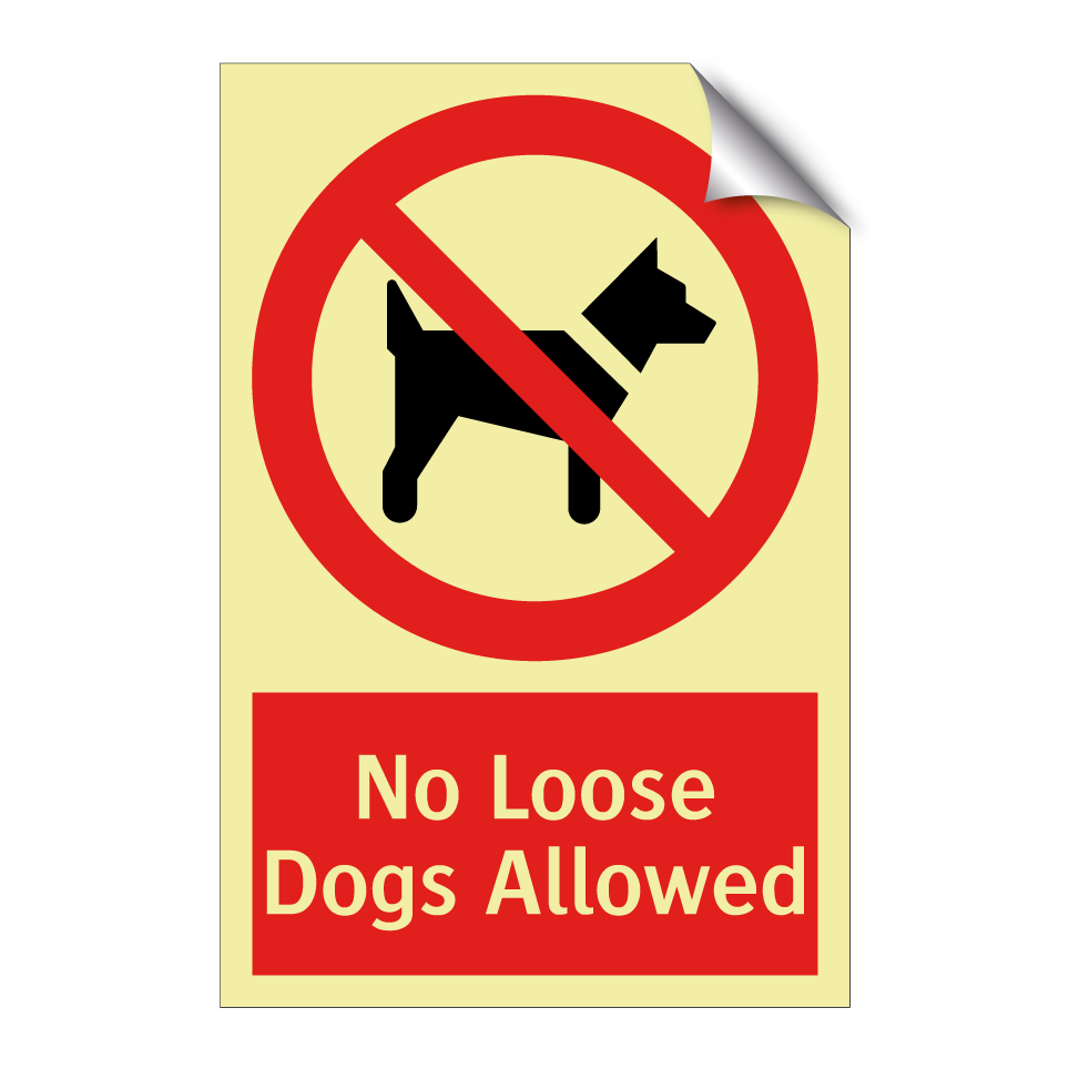 No Loose Dogs Allowed