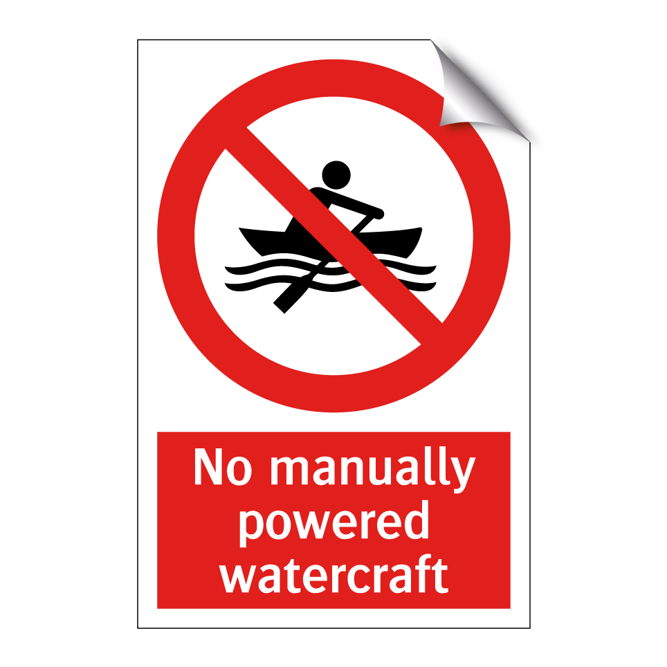 No manually powered watercraft
