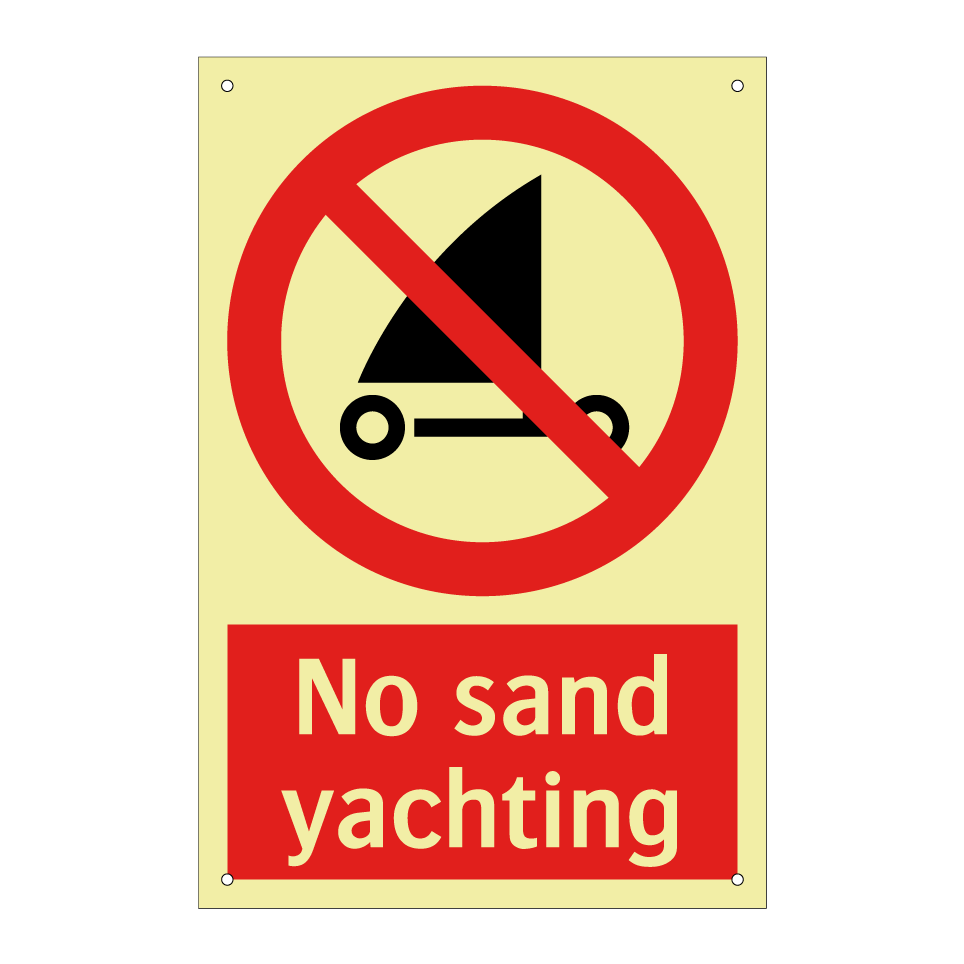 No sand yachting