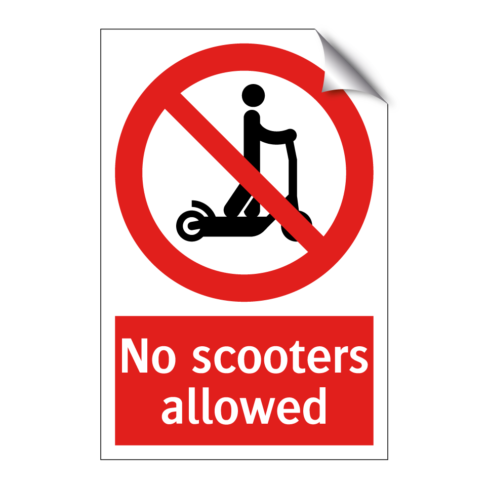 No scooters allowed