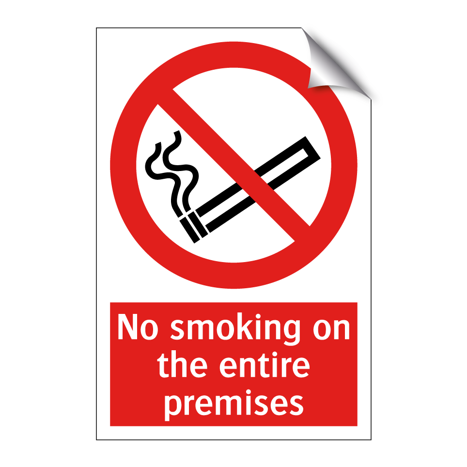 No smoking on the entire premises