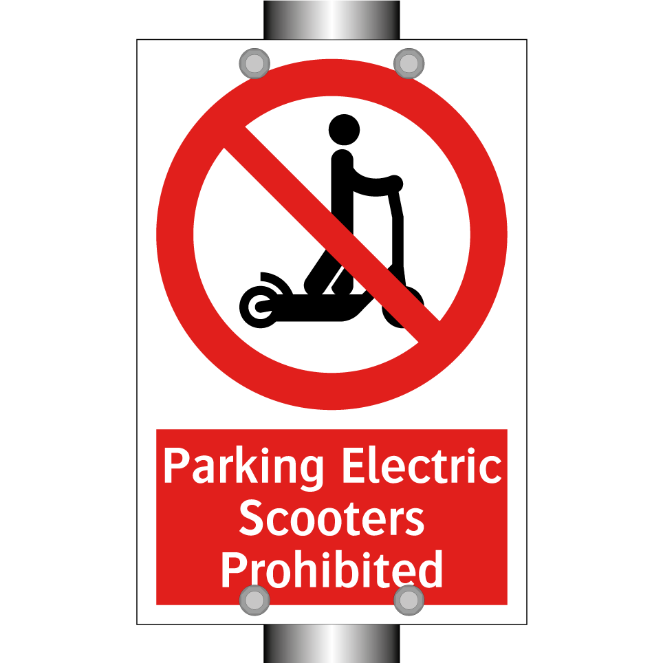 Parking Electric Scooters Prohibited