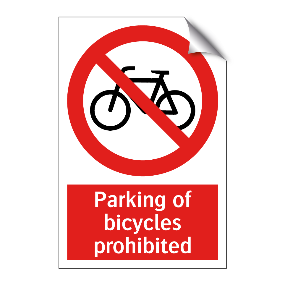Parking of bicycles prohibited